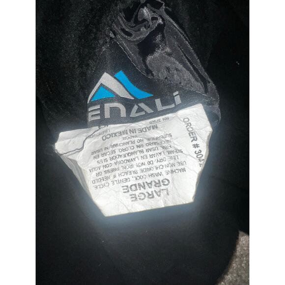 Vintage Denali Coat fleece Womens Red Reversible Forrest Wolf nature size large - Picture 9 of 10